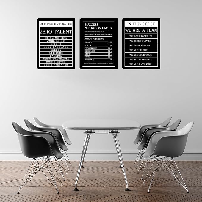 Motivational Wall Art Office Canvas Painting Wall Art Decoration Posters Prints for Living Room Bedroom Wall Decor Canvas Art Decoration for Bedroom Living Room Framed Ready to Hang (48”Wx24”H)