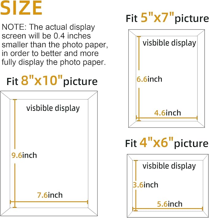 BESCRCL 15 Pack Real Glass Picture Frames Collage Wall Decor, Including 3pcs 8x10, 6pcs 5x7, 6pcs 4x6 Photo Frames for Gallery Wall or Tabletop Display, Distressed White