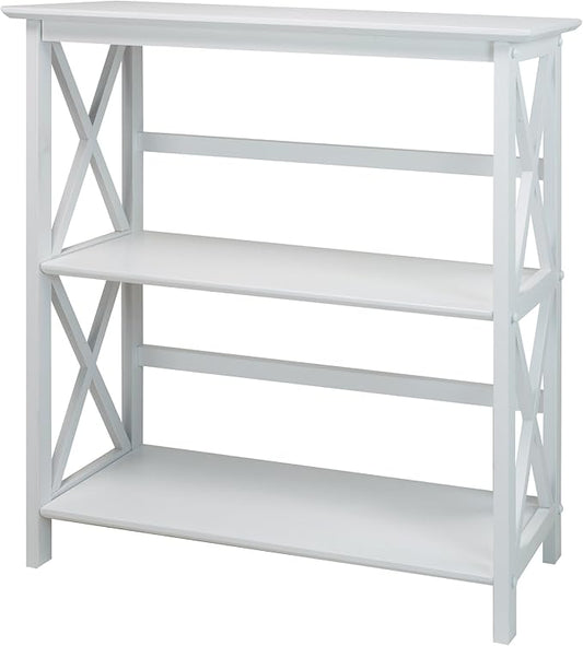 Casual Home Montego 3-Shelf Bookcase, White