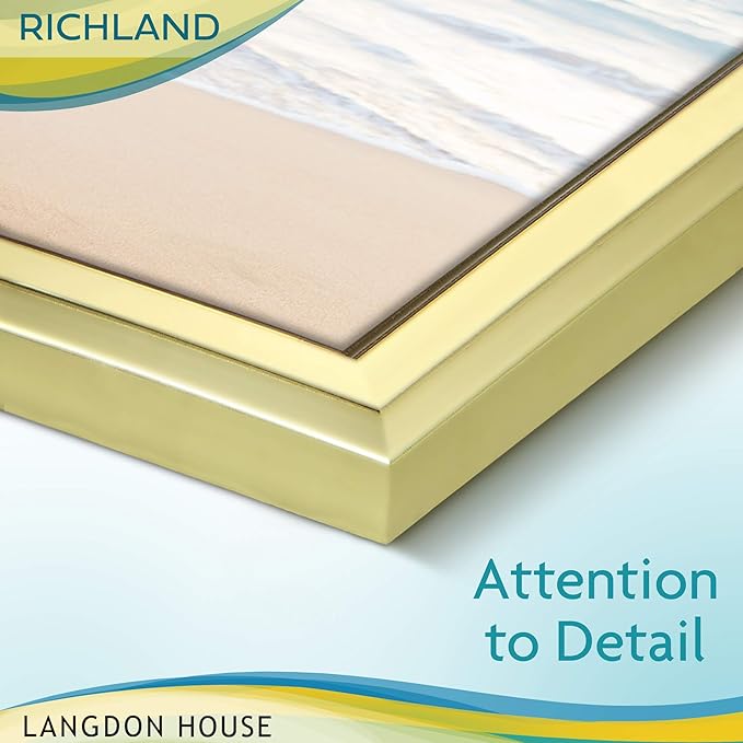 Langdon House 5x7 Gold Picture Frame - Distinguished Edging for Classic Style - Richland Collection