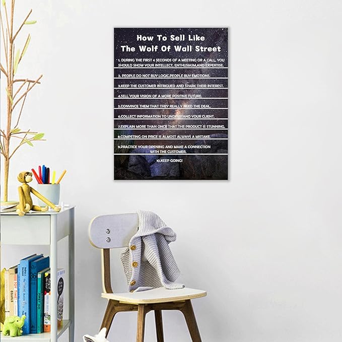 Motivational Canvas Poster Wall Art Home Decor Inspirational Entrepreneur Quotes Picture Print Positive Painting Artwork for Bedroom Office Workplace Holiday Stretched and Framed [18''Hx24''W]