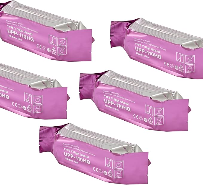 UPP-110HG High Gloss Ultrasound Paper Film Media 5 Rolls