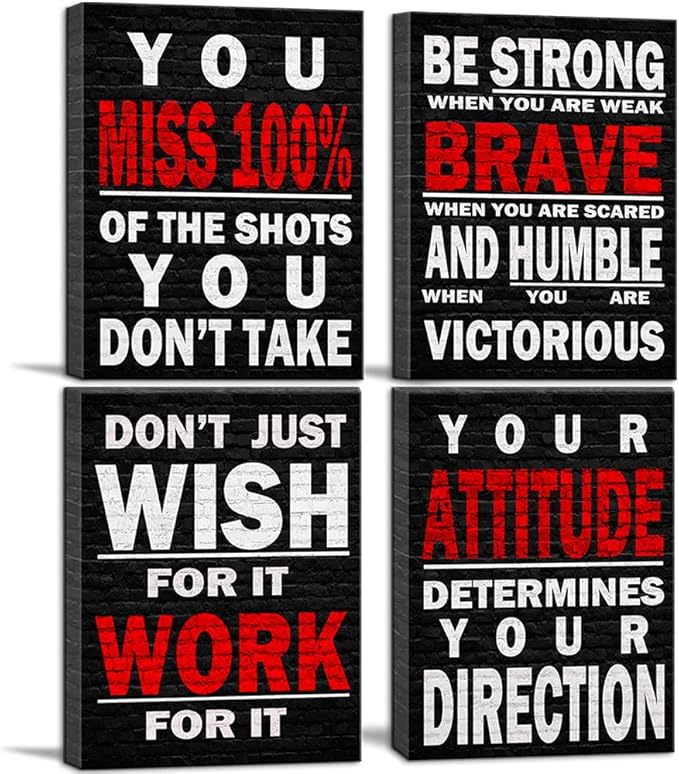 Office Wall Décor Black and White Canvas Wall Art Quotes Home Office Décor Wall Art For Office Office Wall Art Motivational Posters For Office Wall Decor For Office Inspirational Wall Art For Office,