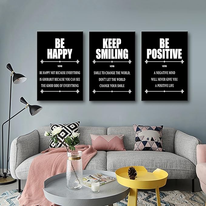YSPCSUN Motivational Wall Art Large Inspirational Quote Printed on Canvas Painting Picture Positive Sign Wall Decor Artwork for Living Room Workplace Office Ready to Hang [72''Wx 36''H]