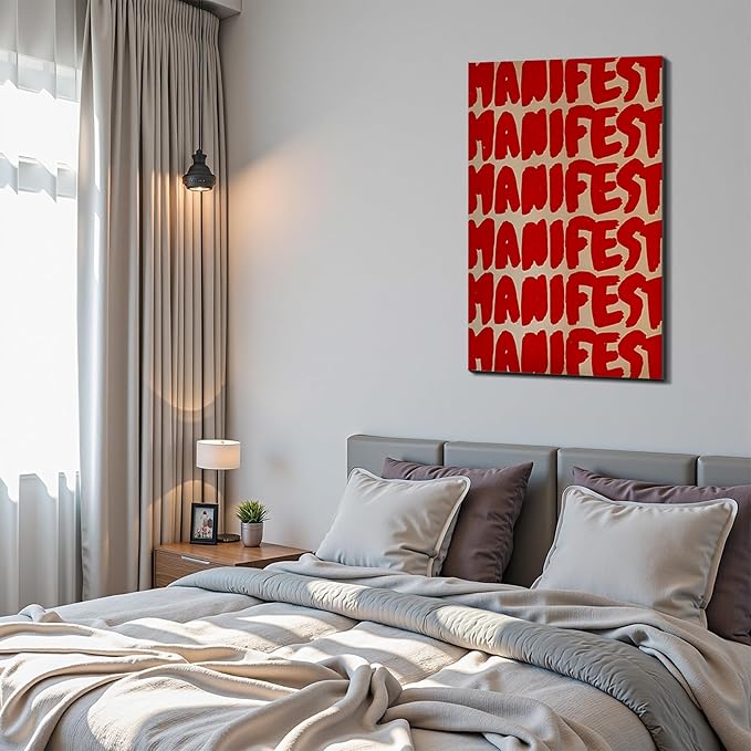 Framed Canvas Wall Art Motivational Inspirational Quote Prints Wall Decor for Office Bedroom Living Room Gym Dorm Home Man Cave Made in USA
