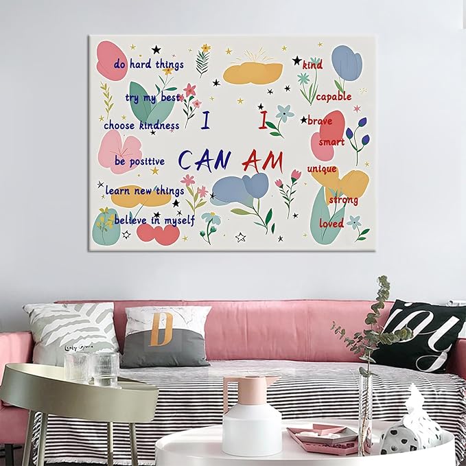 Large Size Motivational Canvas Poster Print Wall Art Inspirational Entrepreneur Quotes Picture Painting Wall Decor Artwork for Living Room Office Workplace Classroom Ready to Hang [24''Wx36''H]