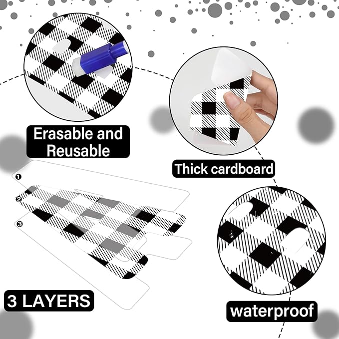 150 PCS Large 7" Bulletin Board Letters Set, Black White Checkered Classroom Alphabet Cutouts Letter for Bulletin Board Display Home School Class, A Great Helper to Inspire Students' Learning Interest