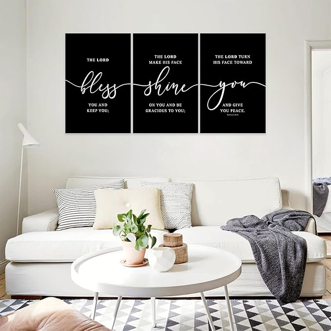 Office Wall Art-3 Panel Motivational Canvas Art for Home Office, Positive Quote Wall Decor, Entrepreneur Words Poster Frame 24'x36'x3Pcs