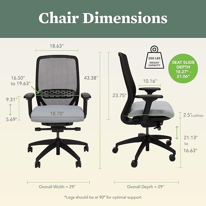 HON Nucleus Task Chair, Spectrum Mesh, Advanced Synchro-Tilt Control, Office Chair with Lumbar Support, Height and Width Adjustable Arms, Titanium Frame, Blueberry