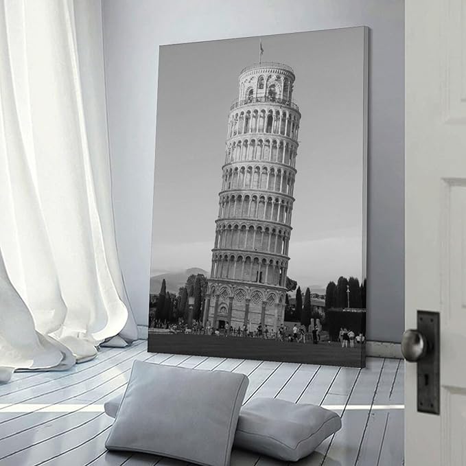 Poster Canvas Painting, Retro Architectural Art, Perfect for Decorating Rooms Or Offices. Frame-style 16x24inch(40x60cm)