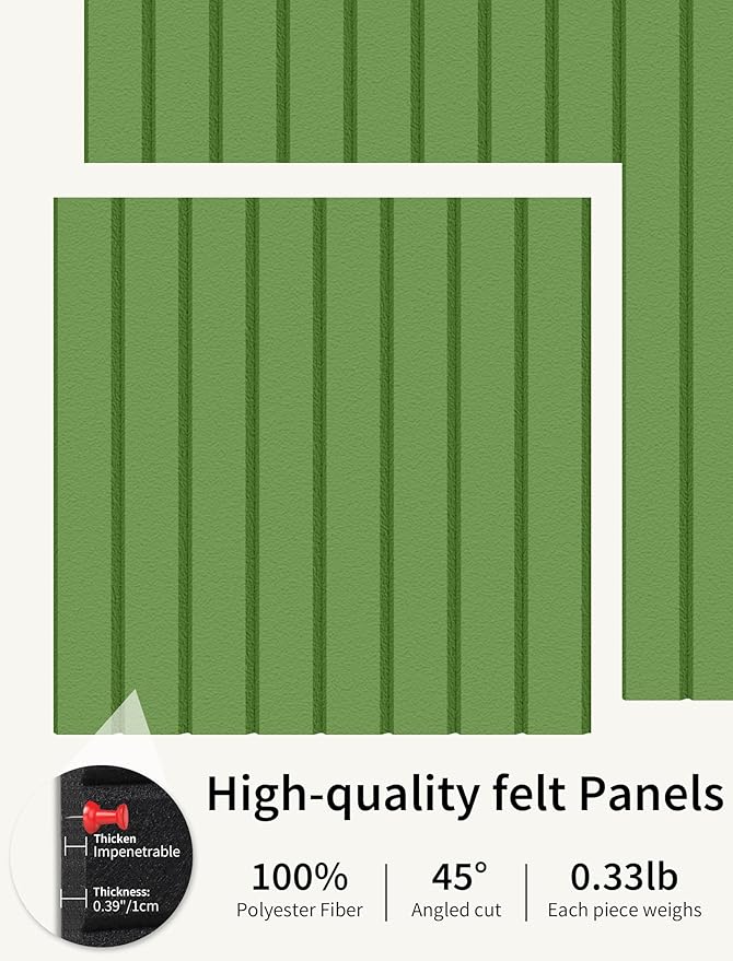 Large Bulletin Board 48"x36" Cork Boards for Walls, 12 Pack Felt Wall Panels Photo Board, Cork Board for Office Home Pin Board