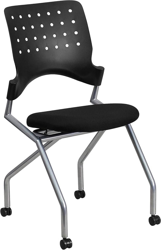 Flash Furniture Galaxy Mobile Nesting Chair with Black Fabric Seat