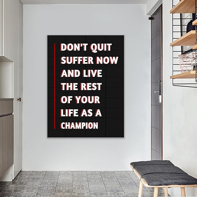 Motivational Canvas Poster Print Wall Art Large Size Inspirational Positive Energy Picture Painting Wall Decor Artwork for Modern Home Living Room Office Hallway Stretched and Framed [40''Wx 30''H]