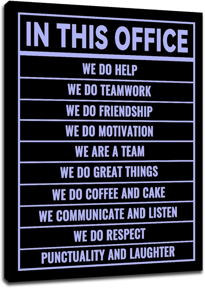 Motivational Canvas Wall Art In This Office Home Decor Large Size Modern Inspirational Entrepreneur Quotes Poster Print Artwork for Living Room Office School Workplace Ready to Hang [30''Wx 40''H]