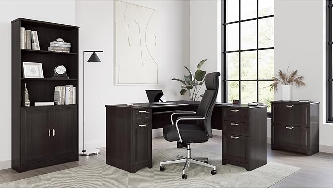 Realspace® Magellan 23-1/2"W x 16-9/16"D Lateral 2-Drawer File Cabinet, Espresso