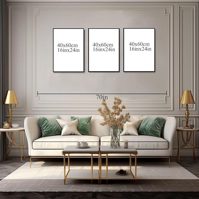 Bwodke Framed Wildflower Wall Art Butterfly Bee Botanical Floral Poster Canvas Prints Set of 3 Minimalist Nature Boho Pictures Vintage Farmhouse Decor Painting Bedroom Bathroom Living Room 16x24in