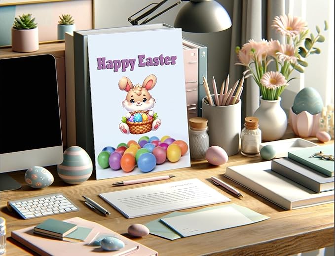 Colorful Easter Eggs Letterhead Laser & Inkjet Printer Paper (25 Sheets)