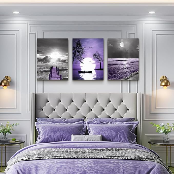 Black and white scenery yellow sunflower Canvas Prints Wall Art for Living Room kitchen Wall Artworks Bedroom Decoration, 3 piece Home bathroom Wall decor posters flowers Pictures wall painting