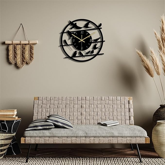 Wall Clock Accurate Timekeeping Wall Clock Not Ticking Battery Operated Wall Clock Minimalistic Wall Clock for Kitchen Offices Clock (Jscc004 A)