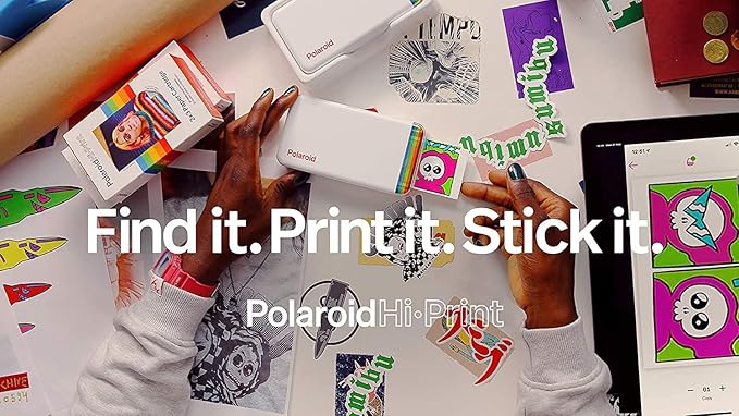 Polaroid Hi-Print 2X3 Paper Cartridge 20 Sheets + Purple Album Holds 64 Photos