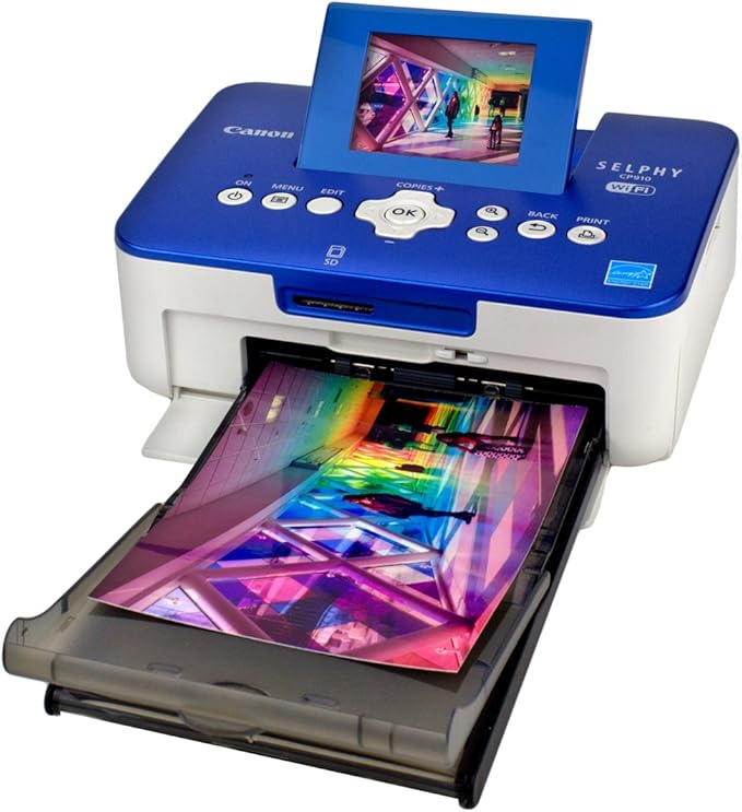 Canon Office Products SELPHY CP910 Blue Wireless Color Photo Printer