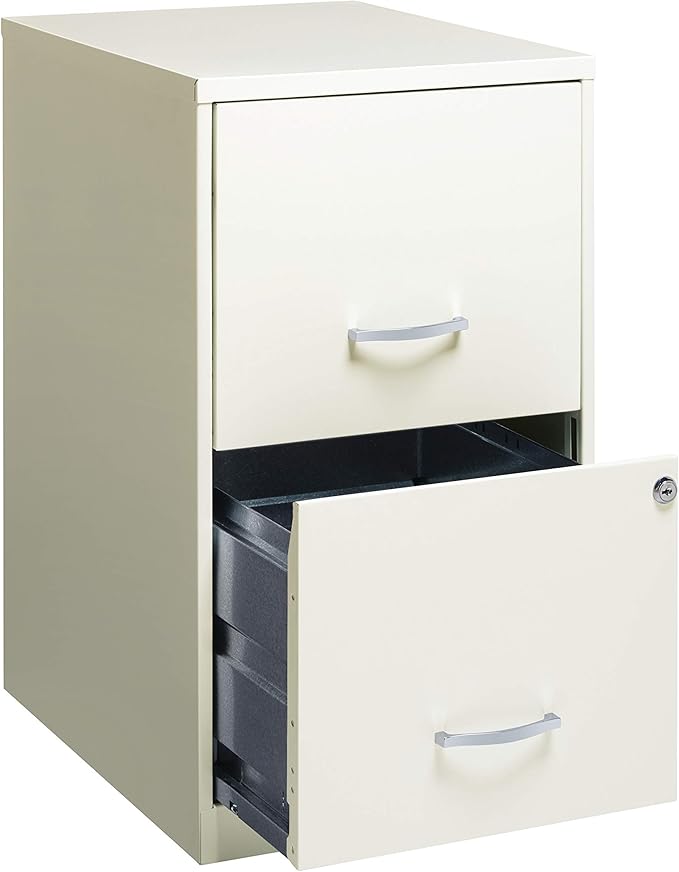 18" Deep 2 Drawer Metal File Cabinet