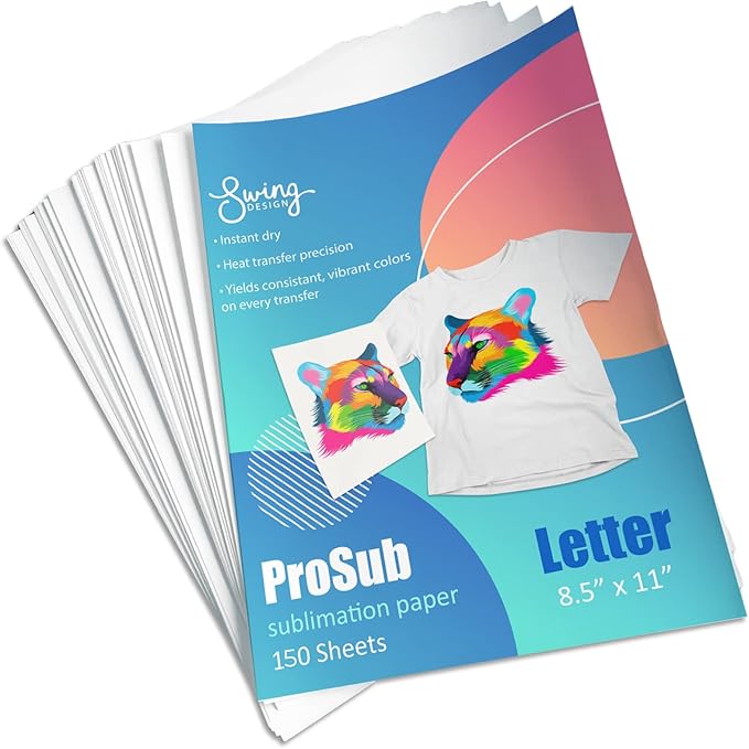 Premium Sublimation Heat Transfer Paper 8.5" x 11" - 150 Sheets