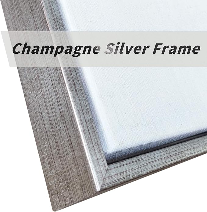 Blue Abstract Art Canvas Painting: Hand Painted Heavy Textured Gold Foils Champagne Wall Art Framed for Walls (45'' x 30'' x 1 Panel)