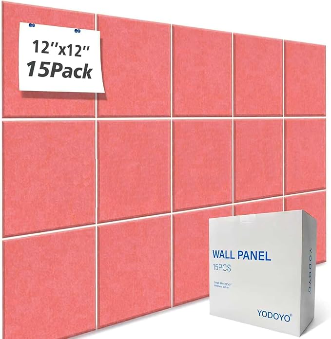 Large Cork Bulletin Board Alternative for Offices, Size 60 x 35 inches - 15-Pack; Felt Bulletin Board Dart wall Protectors for Office Walls, Schools, and Home décor, Orange Color.