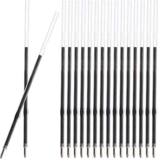 Retractable Ballpoint Pen Refills 30 Pieces 1mm, Medium Point 4.2 Inch Black Ink Refills Smooth Writing for Click Pens