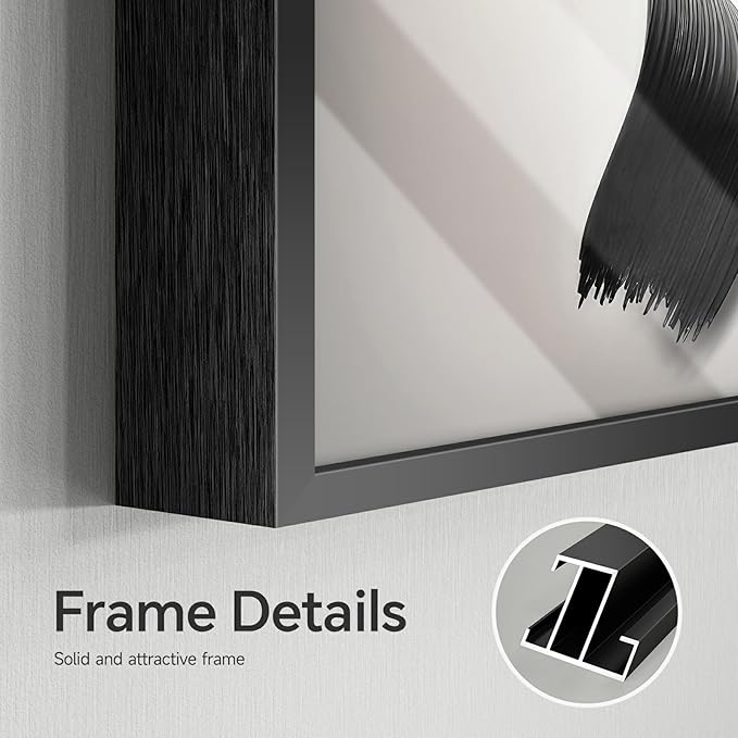 Large Framed Modern Wall Art for Living Room, 4 Piece Luxury Bright Style Picture Artworks Decor, Minimalist Geometric Painting Prints for Bedroom Dining Room Hallway