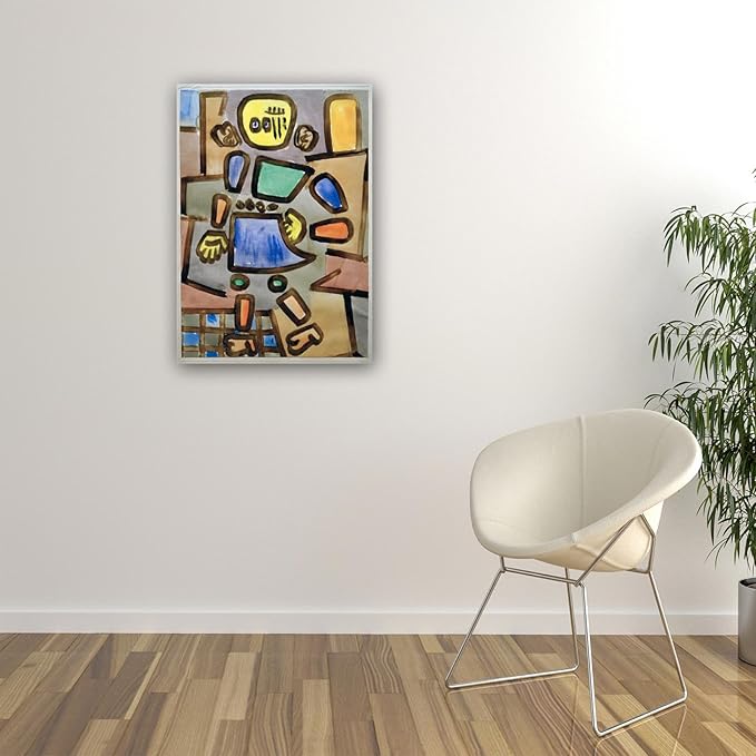 Famous Canvas Prints - "Ohne Titel" - Picture On Canvas - Reproductions Of Abstract Paintings - Canvas Wall Art Picture for Office Decor 30x42cm-11.8x16.5in Internal Frame
