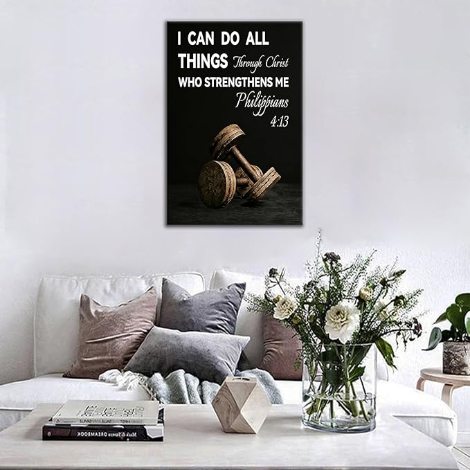 Motivational Wall Art Uplifting Canvas for Entrepreneur Gym Desk Print to Stay Focused Office Poster Decor Picture Painting Artwork for Modern Bedroom Office Workplace Ready to Hang [12''Wx18''H]