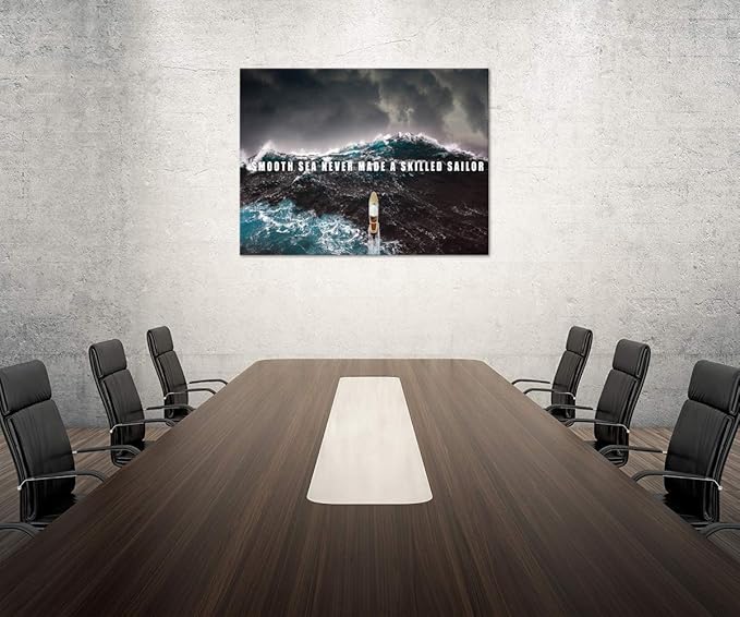 Inspirational Office Wall Art Decor Inspiration Motivation Canvas Painting Modern Motivational QuotesPosters Prints Artwork Living Room Home Office Bedroom Decor Framed Ready to Hang (28”Hx44”W)