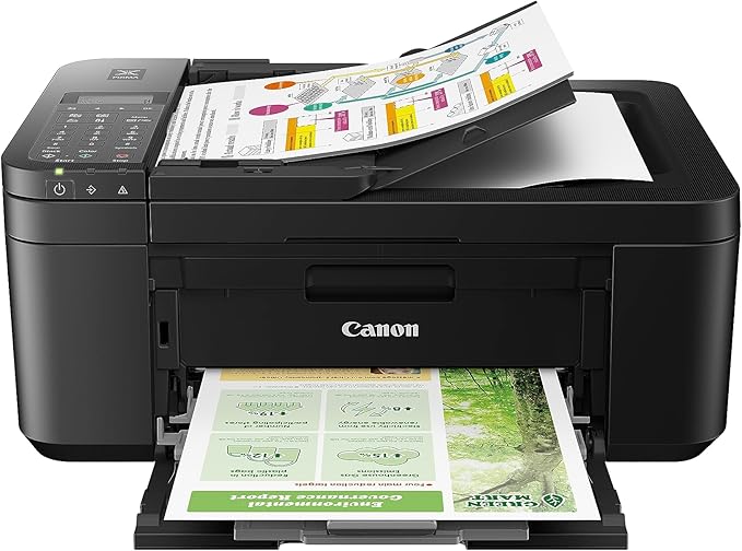 Canon PIXMA TR8620a - All-in-One Printer Home Office|Copier|Scanner|Fax|Auto Document Feeder | Photo & ® PIXMA™ TR4720 Wireless Inkjet All-in-One Color Printer, Black