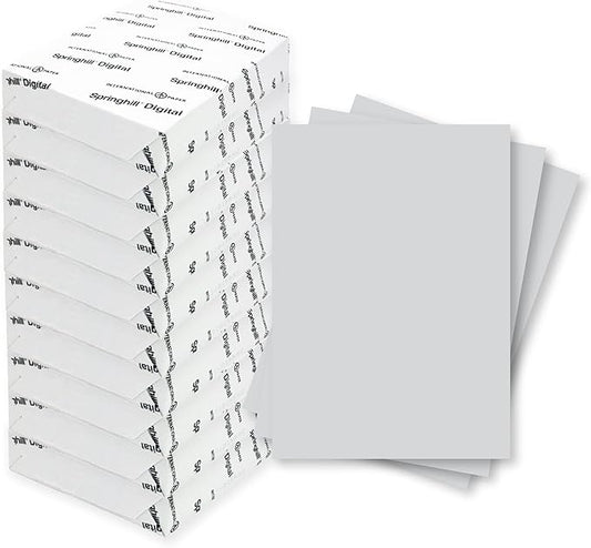 Springhill 8.5” x 14” Gray Copy Paper, 24lb Bond/60lb Text, 89gsm, 5,000 Sheets (10 Reams) – Colored Printer Paper with Smooth Finish – Versatile and Flexible Computer Paper – 024069C