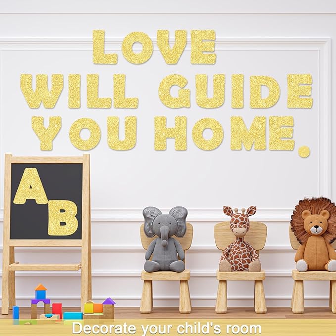 150 PCS Large 7" Font Letters and Punctuation Set, Gold Classroom Alphabet Cutout for Bulletin Board Display Home School, A Great Helper to Inspire Students' Learning Interest