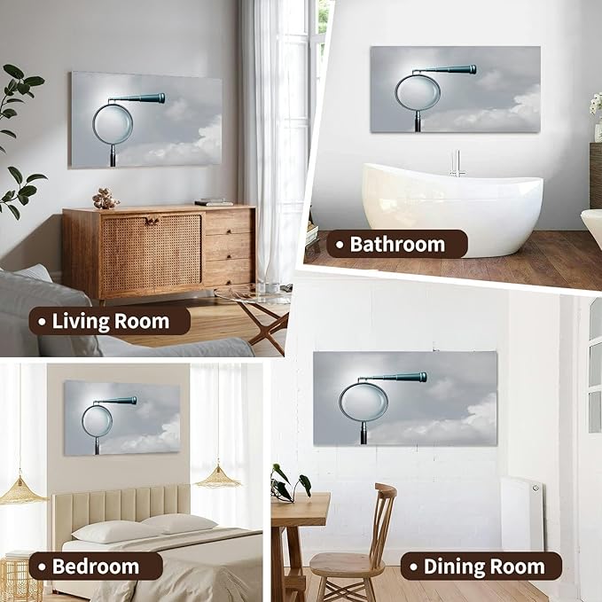 Canvas Wall Art for Living Room Bedroom Long Term Outlook Big Large Wall Art Decor Framed Painting Wall Pictures Prints Artwork Office