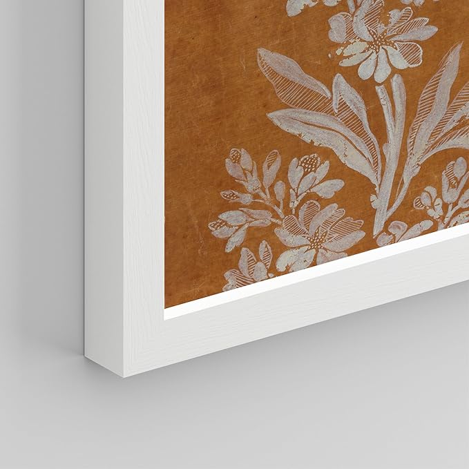 SIGNWIN Framed Poster Wall Art Set of Floral Botanical Flower Landscapes for Living Room, Bedroom, Office - 8"x10"x 8 White