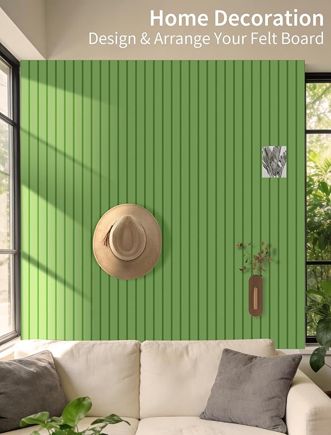 Large Bulletin Board 48"x 48" Cork Boards for Walls, 12 Pack Felt Wall Panels Photo Board, Cork Board for Office Home Pin Board