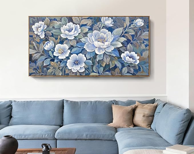 amatop Oversized Wall Art Floral Canvas Decor Framed Botanical Prints Modern Landscape Wall Decor Natural Art Work For Living Rooms Bedrooms And Offices 58X29