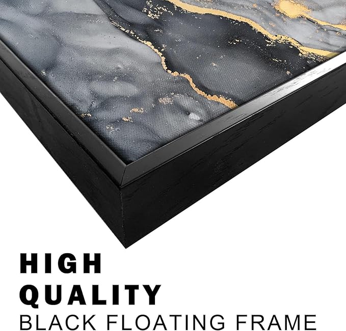 Painted Oversize Wall Large Painting Artwork for Office Wall Decor Canvas Framed Design Abstract Paintings Art Decorative 50x80cm/(20x32inch) with-Black-Frame