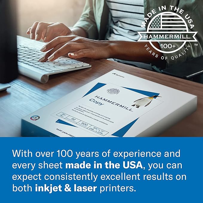 Hammermill Colored Paper, 20 lb Goldenrod Printer Paper, 11 x 17-1 Ream (500 Sheets) - Made in the USA, Pastel Paper, 102160R