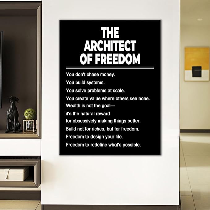 Motivational Quote Office Canvas Wall Decor Inspirational Wall Art Poster Prints Artwork Picture Painting Artwork for Modern Home Living Room School Gym Stretched and Framed [30''W X 40''H]