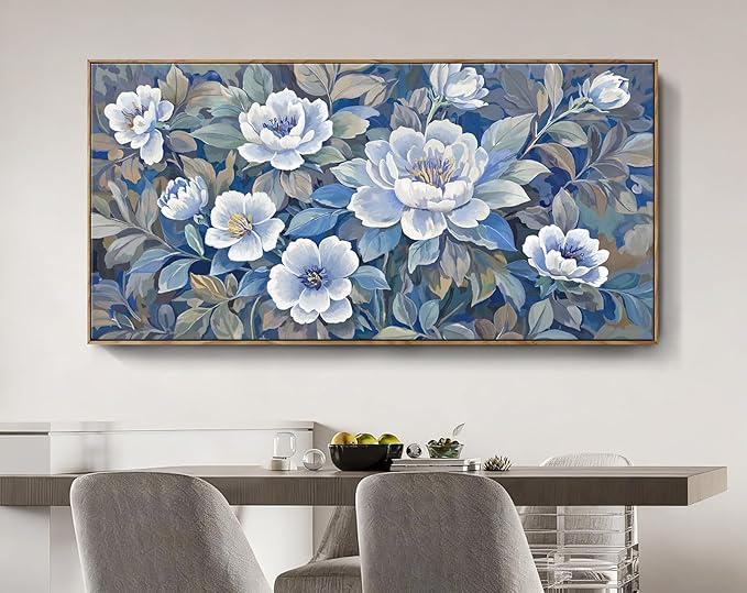 amatop Oversized Wall Art Floral Canvas Decor Framed Botanical Prints Modern Landscape Wall Decor Natural Art Work For Living Rooms Bedrooms And Offices 58X29