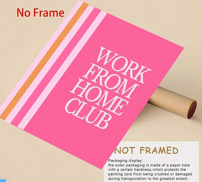Motivational Wall Art for Women - 6 Pcs Set Pink Aesthetic 12"x16" Poster Prints - Home Office Inspirational Wall Decor Pictures - Positive Mindset Affirmations Quotes Artwork for Bedroom(unframed)