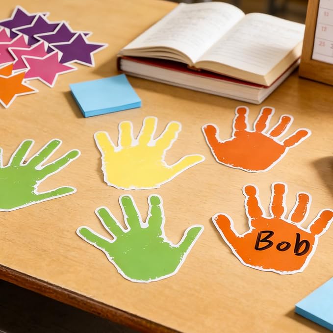 Graduation Bulletin Board Set Colorful Handprint Themed Classroom Decoration Congratulations Graduate Bulletin Board Affirmation Station Craft Cutouts for Class of 2026 Chalkboard Wall Decor