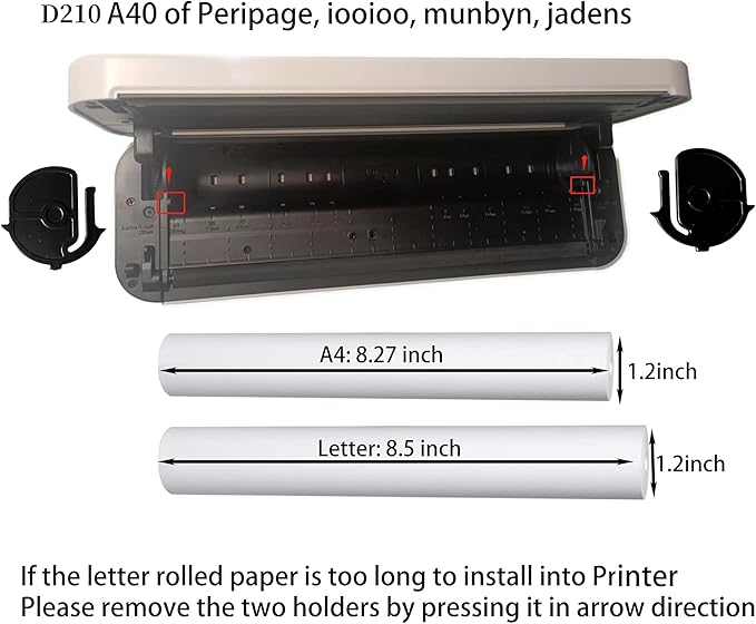 8 rolls (about 200 pages), A4, BPS free, thermal printer paper, BPA free. For aixiqee, IOOIOO, GUTHERREN, minzhi, Peripage, Munbyn, Jadens, Hprt, Phomemo, and other thermal printers(lasting 3 years)
