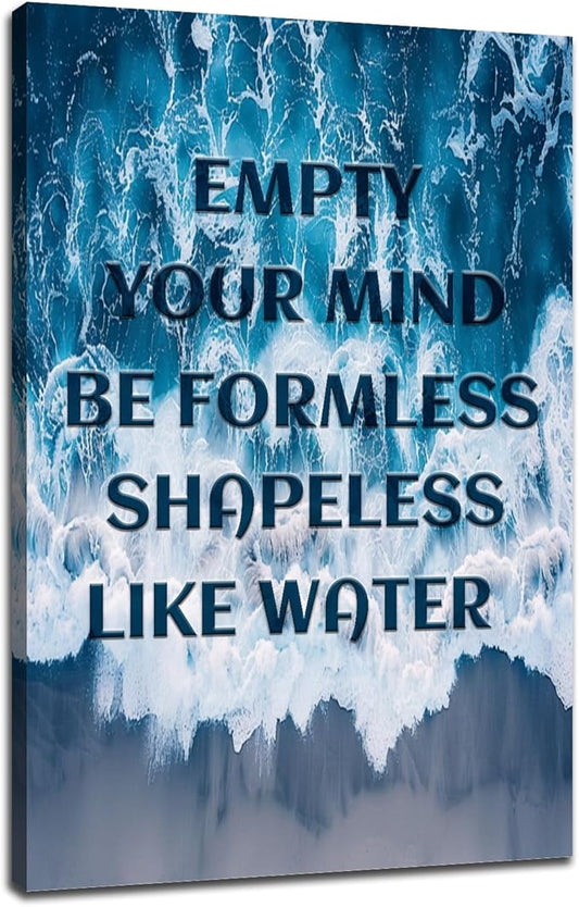Inspirational Canvas Wall Art Motivational Poster Inspiring Canvas Painting Prints Wall Pictures for Living Room Home Office Gym Decor Framed Artwork Ready to Hang [24''Wx36''H]