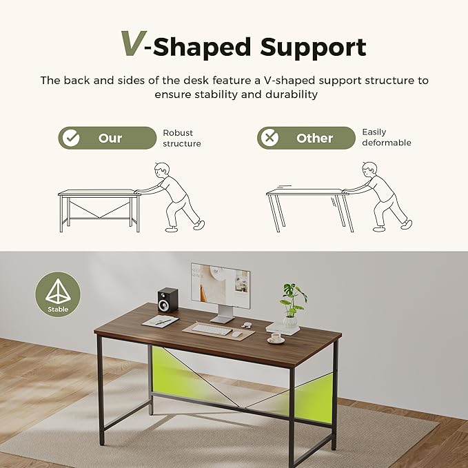 Mericonia 32 inch Computer Desk, Gaming Desk for Small Spaces, Modern Simple Style Table for Home Office, Study Student Writing Table